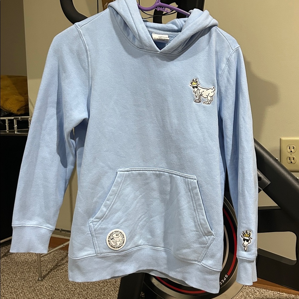 Kids Light Blue Hoodie GOAT USA